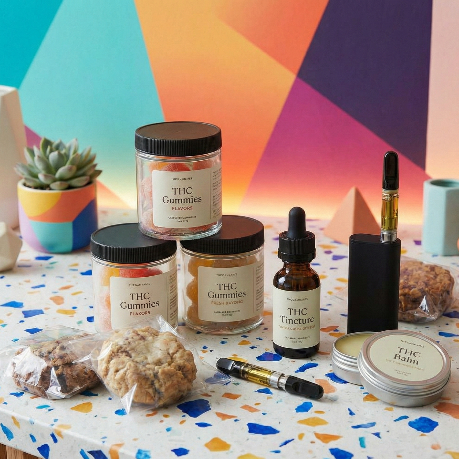 THC products collection